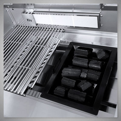 Propane Gas Stainless Steel Multifunction Drop Built in Barbeque Grill for Gas Charcoal