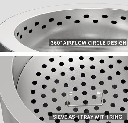 Smokeless Fire Pit for Camping Stocked and Ready to Ship Stainless Steel Wood Stove