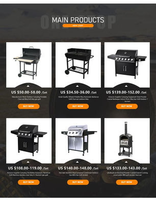 Gas Grills with Side Burner and Cabinet 33kg Professional 5 Burner Steel Propane BBQ