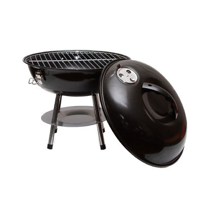 Apple Shape Charcoal Grill Portable Outdoor Camping Ball Mini Barbeque with Locking Lid
