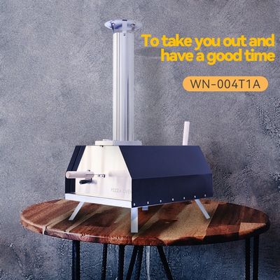 Steel Stainless Steel Tabletop Wood Pellet Pizza Oven for Convenient Baking Experience