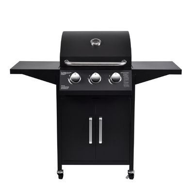 Stainless Steel Propane Rotisserie Gas BBQ Grill 3 Burners for Garden Outdoor Camping