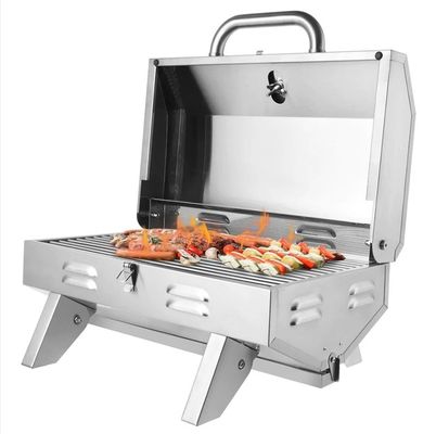 8.7kg Portable Stainless Steel Gas Grill BBQ Grill for Outdoor Camping Compact Design