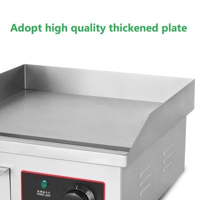 Stainless Steel Flat Bottom Table Electric Griddles for Kitchen Restaurant Equipment