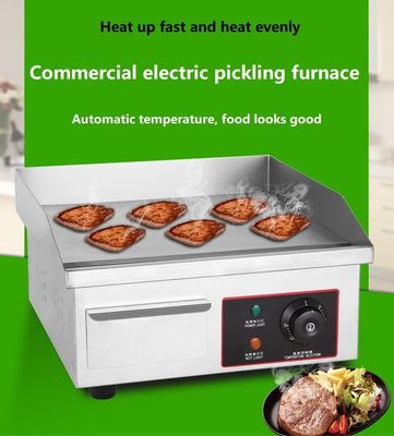 Stainless Steel Flat Bottom Table Electric Griddles for Kitchen Restaurant Equipment