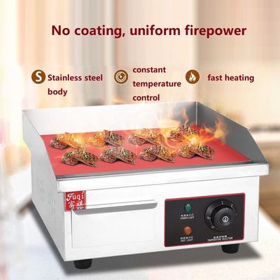 Stainless Steel Flat Bottom Table Electric Griddles for Kitchen Restaurant Equipment