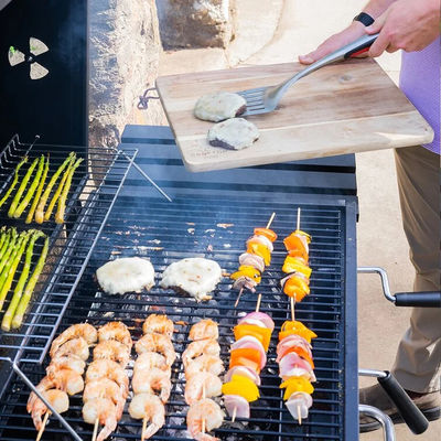 36.5*48.5cm Side Shelf Stainless Steel Charcoal Barbecue Smoker Grill for Custom Logo
